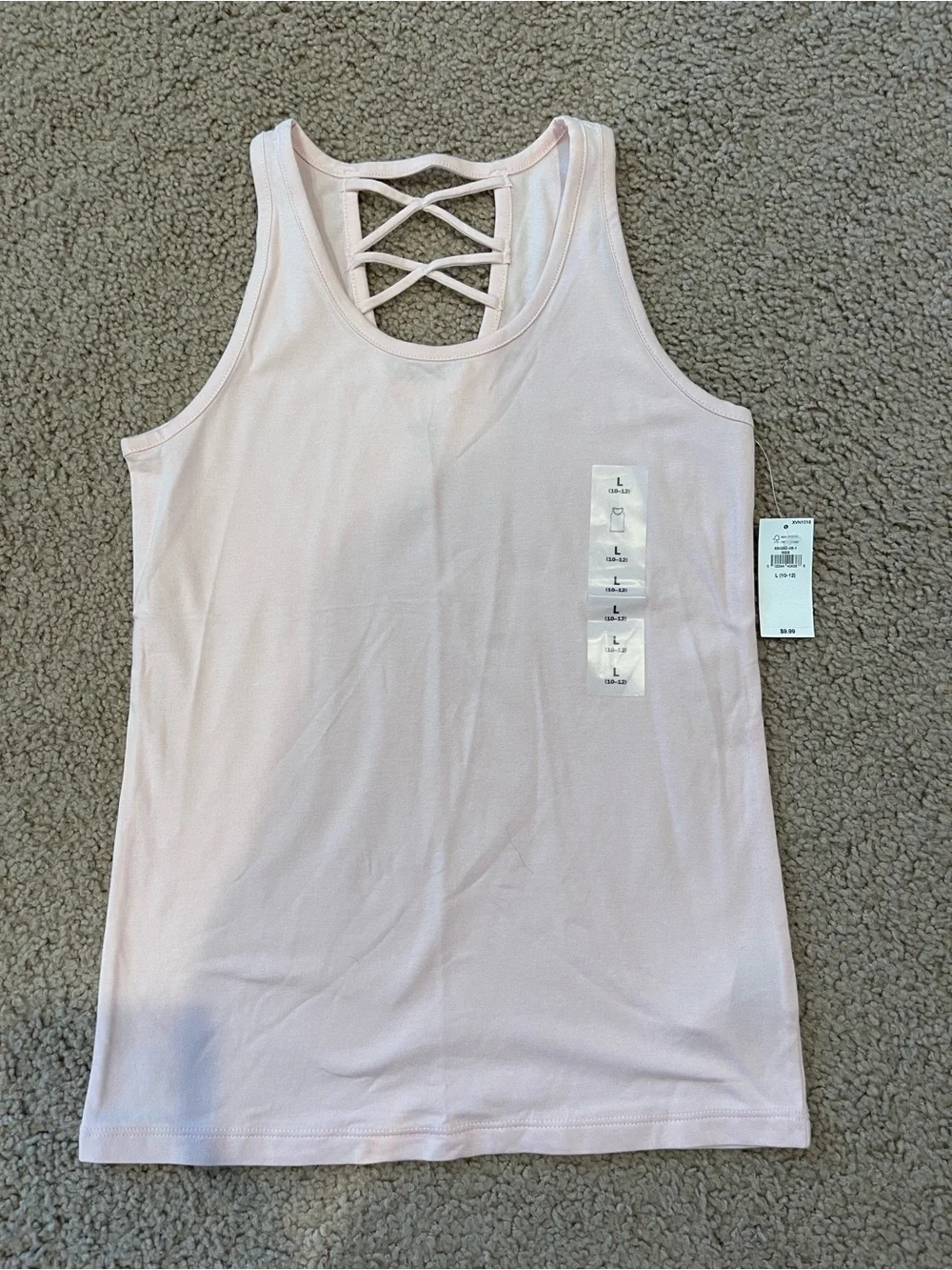 OLD NAVY Girls Summer Retro Boho Fitted Crisscross Back Tank Top